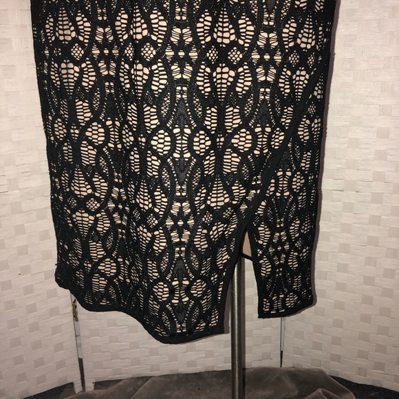 NWOT Bisou Bisou Black lace cocktail dress Sz 8 - Picture 3 of 4